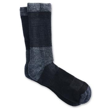 Men's Danner Bull Run Socks Crew Socks Black / Grey | CA4934DN