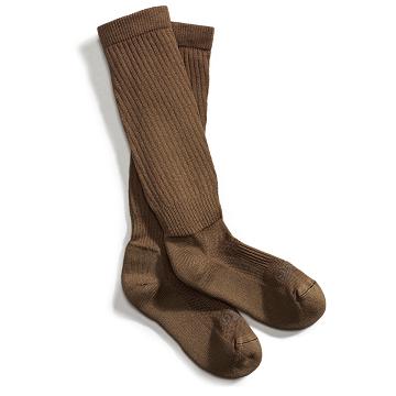 Men's Danner Hot Weather TFX Drymax Over Calf Socks Brown | CA4954AP