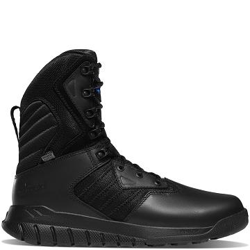 Men's Danner Instinct Tactical 8" Side-Zip 400G Tactical Boots Black | CA4671GL