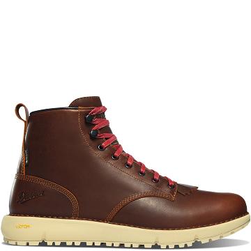 Men's Danner Logger 917 GTX Boots Coffee | CA4863OR