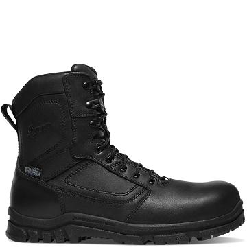 Men's Danner Lookout EMS/CSA Side-Zip 8" Composite Toe (NMT) Tactical Boots Black | CA4653GL