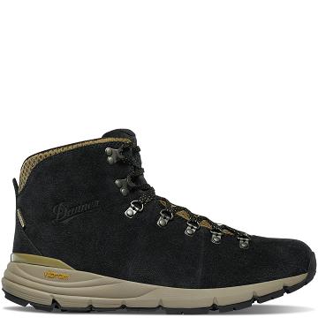 Men's Danner Mountain 600 Hiking Boots Black / Khaki | CA4795WY