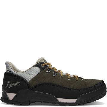 Men's Danner Panorama Low 4" Hiking Shoes Black Olive | CA4778SO