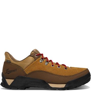 Men's Danner Panorama Low 4" Hiking Shoes Brown / Red | CA4779AP