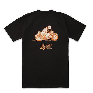 Men's Danner Pocket T-Shirt 1970's Motorcycle Clothing Black | CA5015UT