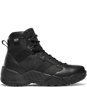 Men's Danner Scorch Side-Zip Dry 6" Tactical Boots Black | CA4663TV