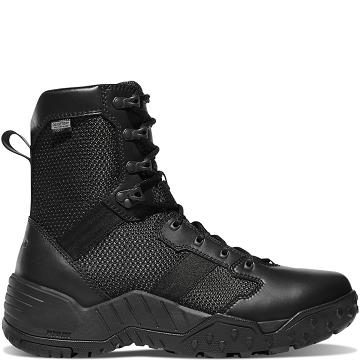 Men's Danner Scorch Side-Zip Dry 8" Tactical Boots Black | CA4665EX