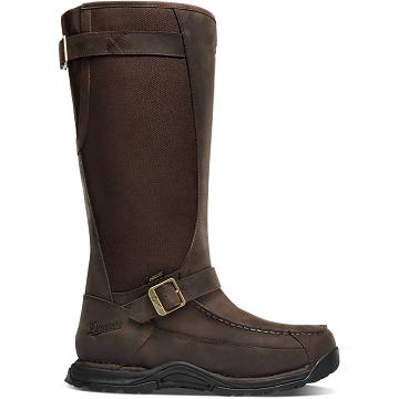 Men's Danner Sharptail Snake Boot 17" Hunting Boots Brown | CA4745MA