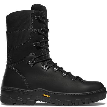 Men's Danner Wildland Tactical Firefighter 8" Smooth-Out Tactical Boots Black | CA4655DN