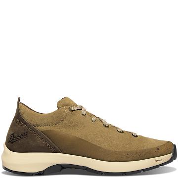 Women's Danner Caprine Low Suede Hiking Shoes Brown | CA4376TV