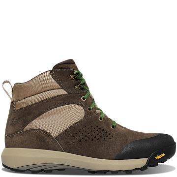 Women's Danner Inquire Mid Boots Brown / Green | CA4469HK