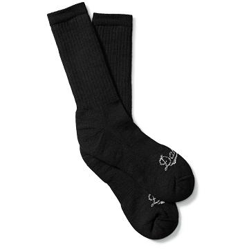 Women's Danner Merino Midweight Uniform Socks Crew Socks Black | CA4540VD