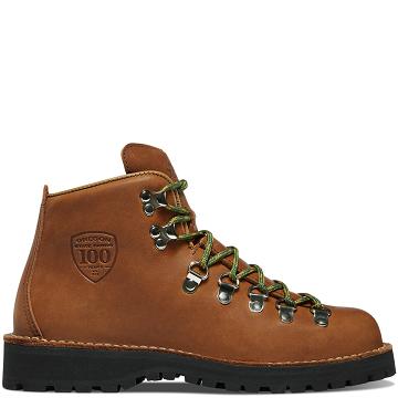 Women's Danner Mountain Light Cap OR State Parks Centennial Hiking Boots Brown | CA4401UT