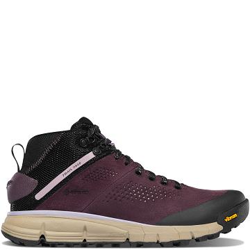 Women's Danner Trail 2650 GTX Mid Boots Black / Purple | CA4484QZ