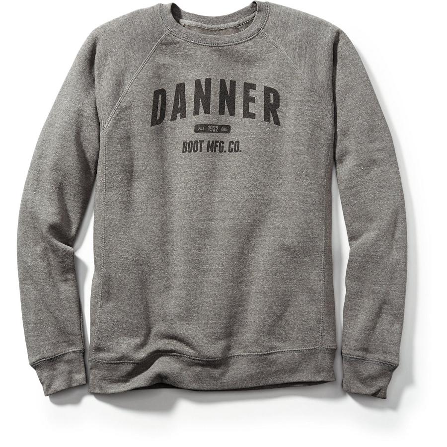 Men\'s Danner Athletic Sweatshirt - OR Patch Clothing Grey | CA5025GL