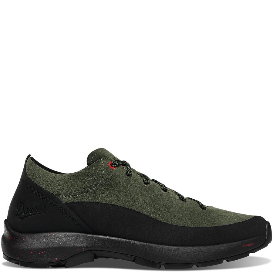 Men\'s Danner Caprine Low Suede Hiking Shoes Olive | CA4783FM