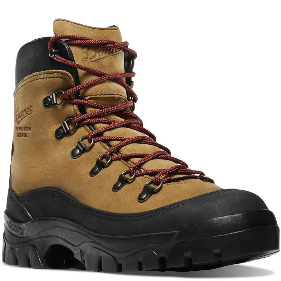 Men's Danner Crater Rim Hiking Boots Brown | CA4848NB