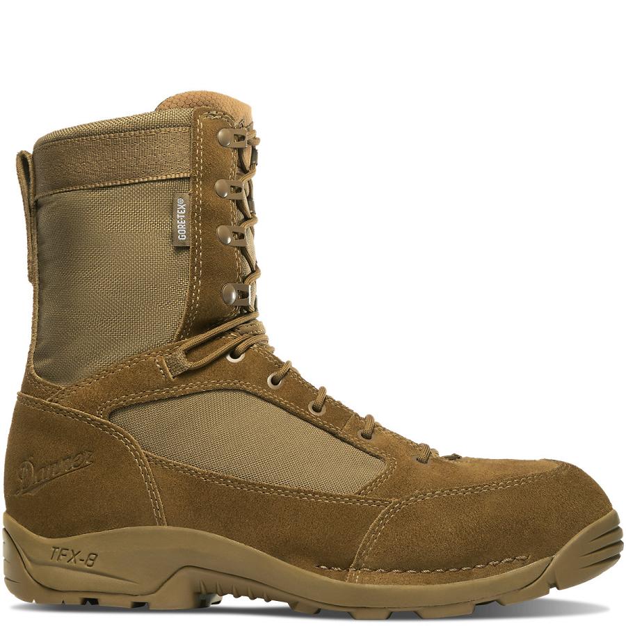 Men\'s Danner Desert TFX G3 Gore-Tex Military Boots Brown | CA4718WY