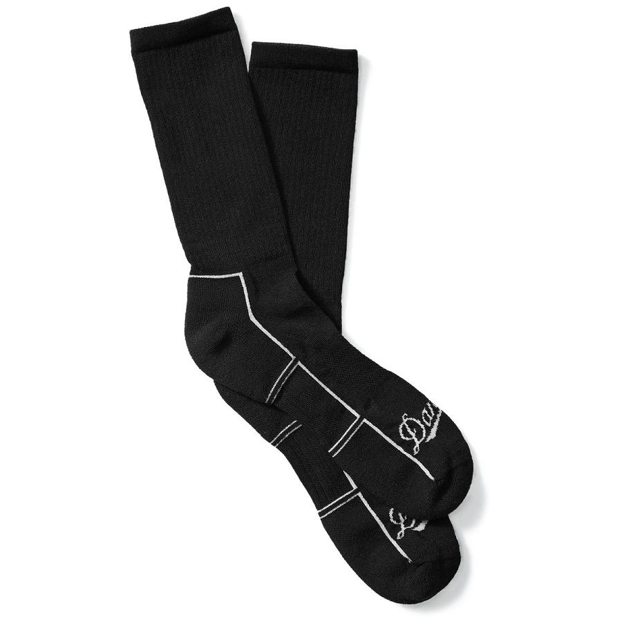 Men\'s Danner Drirelease Lightweight Uniform Socks Crew Socks Black | CA4949HK