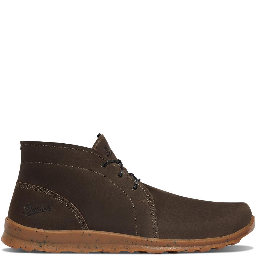 Men\'s Danner Forest Chukka Work Boots Chocolate | CA4906HK