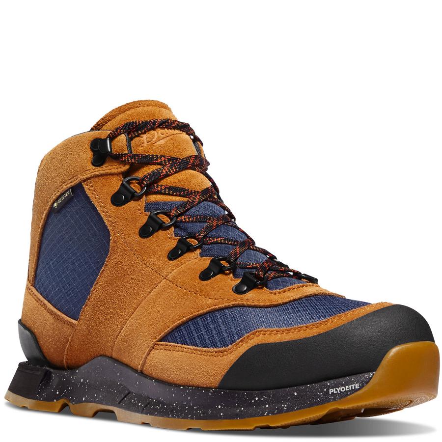 Men's Danner Free Spirit Hiking Boots Brown / Navy | CA4852DN