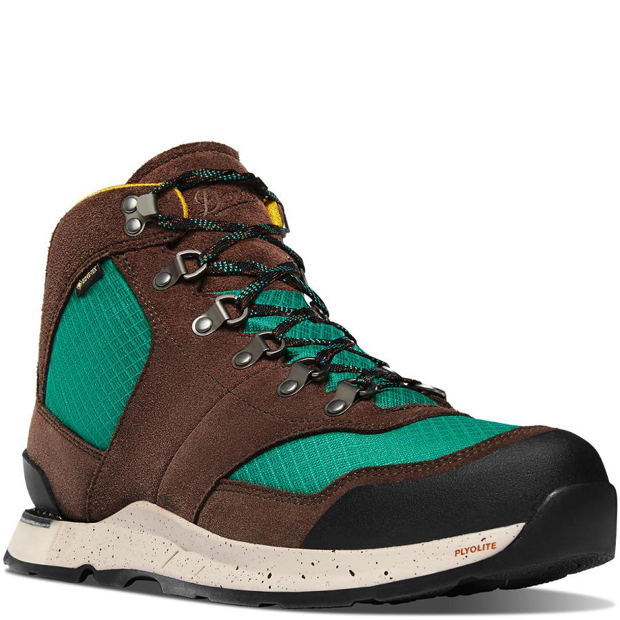 Men's Danner Free Spirit Hiking Boots Green / Taupe | CA4849HK