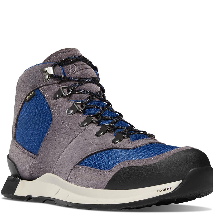 Men's Danner Free Spirit Work Boots Grey / Blue | CA4927DN