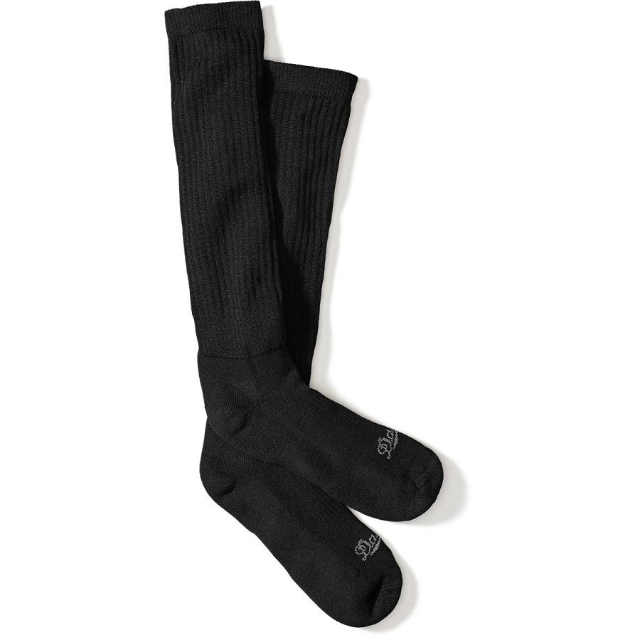 Men\'s Danner Hot Weather TFX Drymax Over Calf Socks Black | CA4952DN