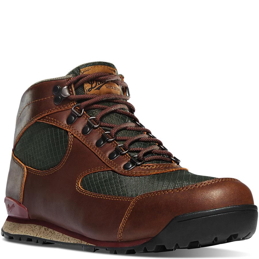 Men's Danner Jag Hiking Boots Coffee | CA4814IS