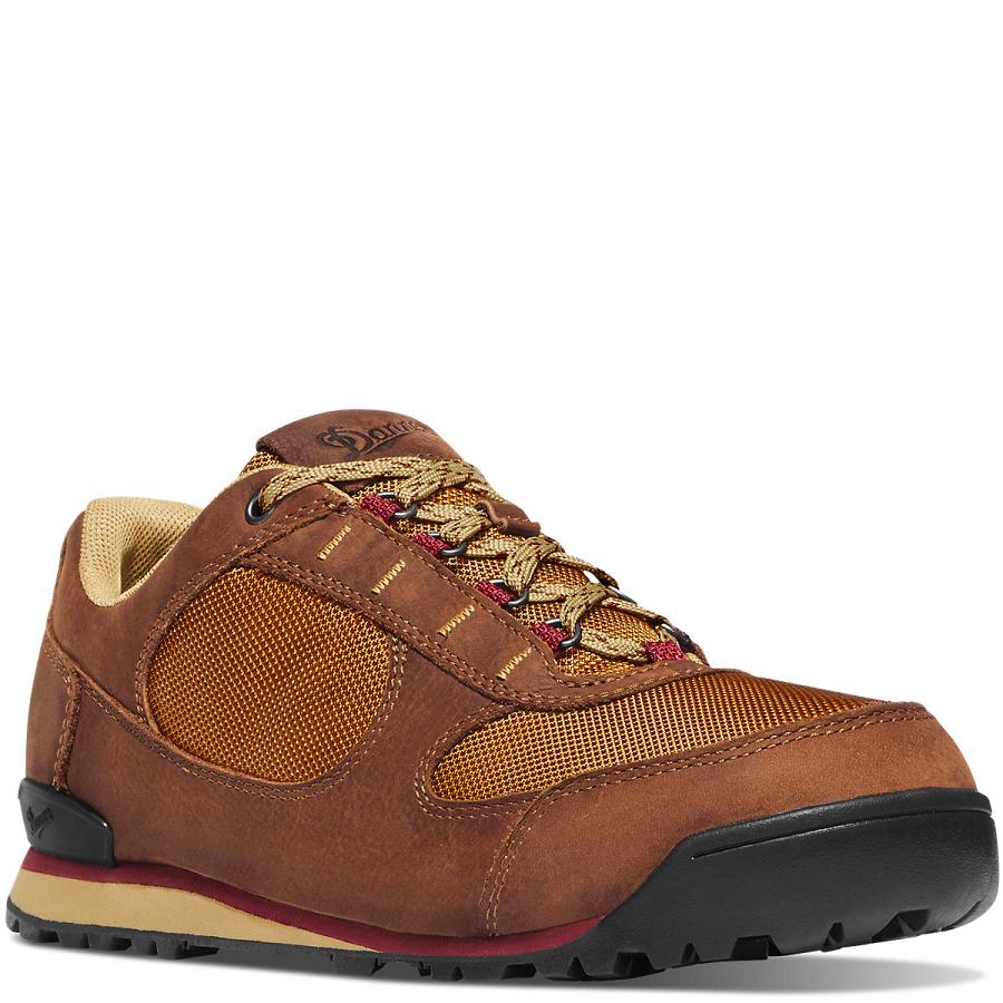 Men's Danner Jag Low Hiking Shoes Red | CA4775GL