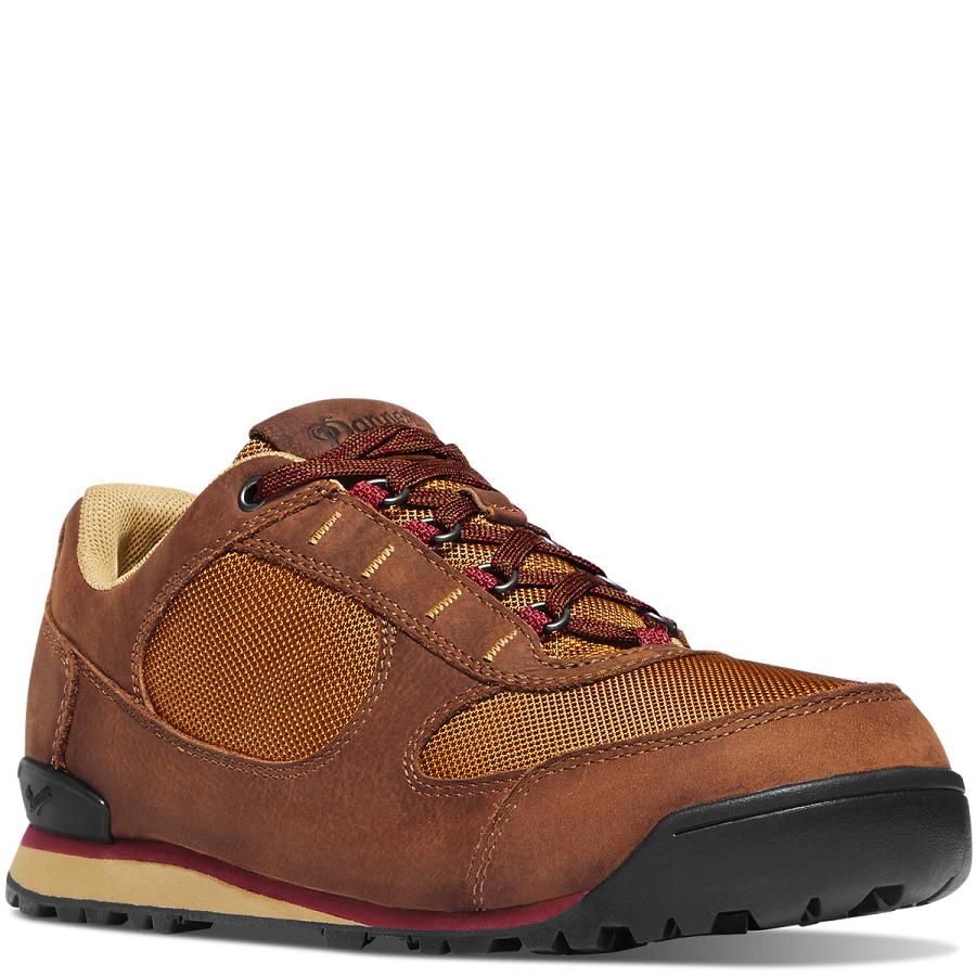 Men's Danner Jag Low Shoes Red | CA4677HK