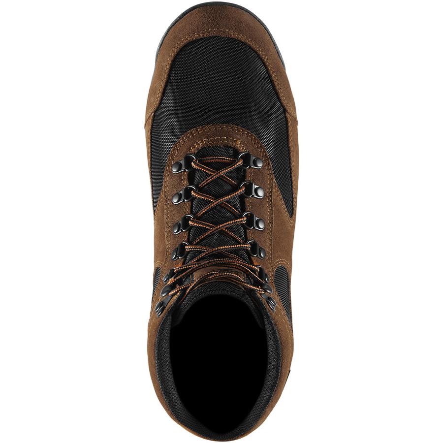 Men's Danner Jag Work Boots Black / Brown | CA4897MA