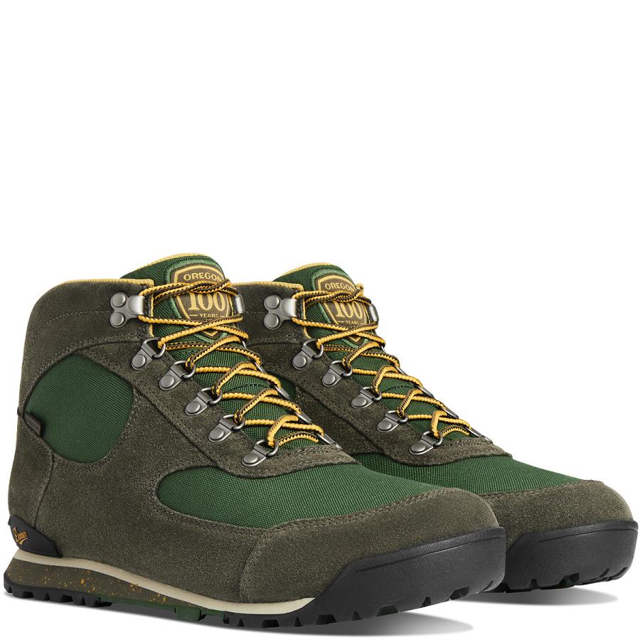 Men's Danner Jag Work Boots Olive | CA4893RW