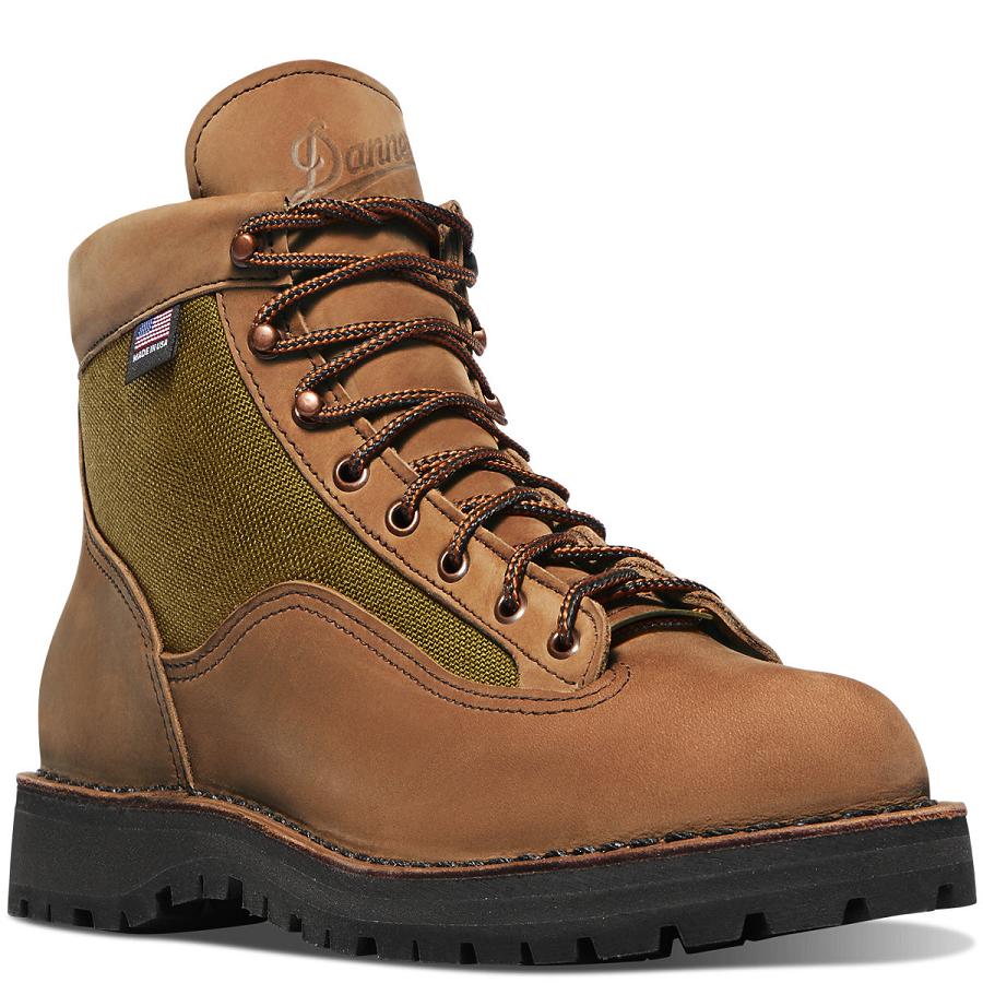 Men's Danner Light II Hiking Boots Brown | CA4834DN