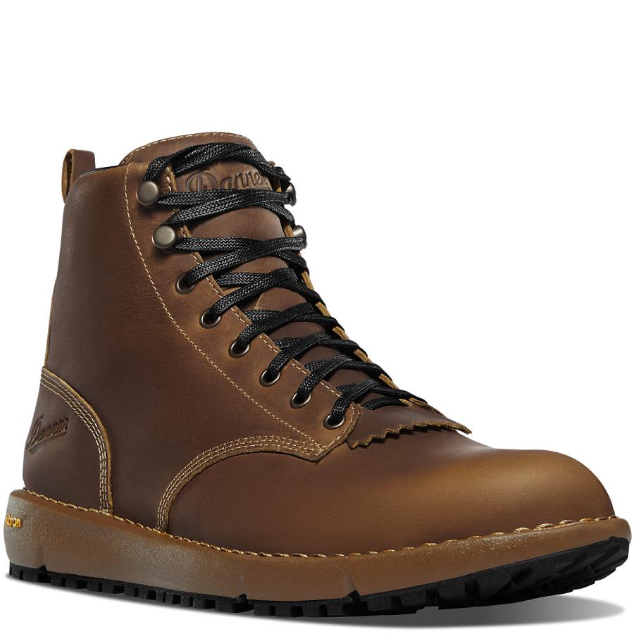 Men's Danner Logger 917 Boots Brown | CA4859DN