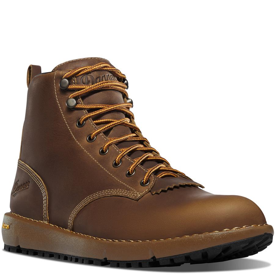 Men's Danner Logger 917 Boots Brown | CA4859DN