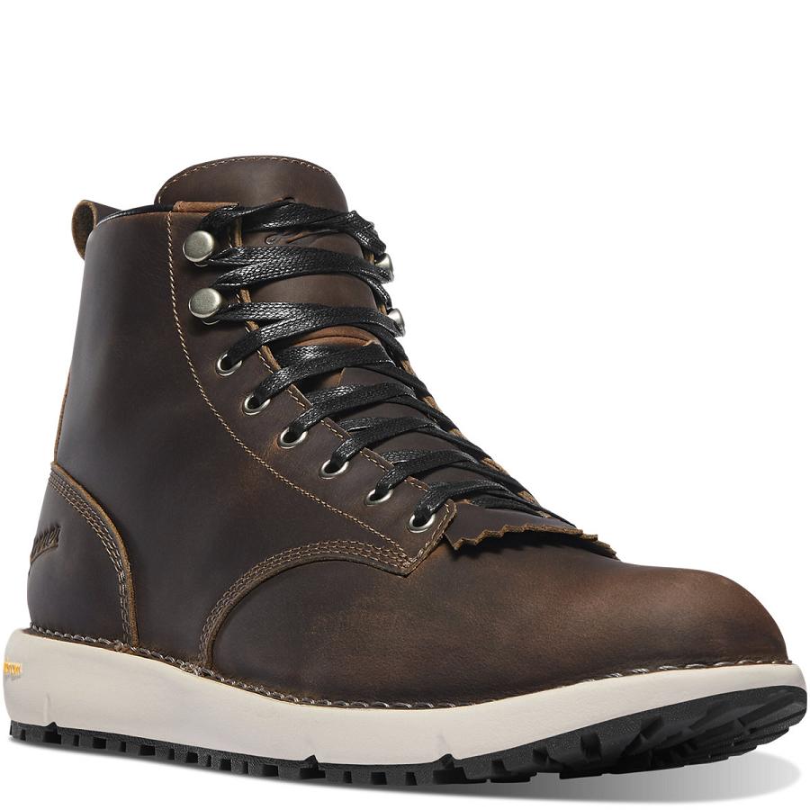 Men's Danner Logger 917 Boots Chocolate | CA4858FM