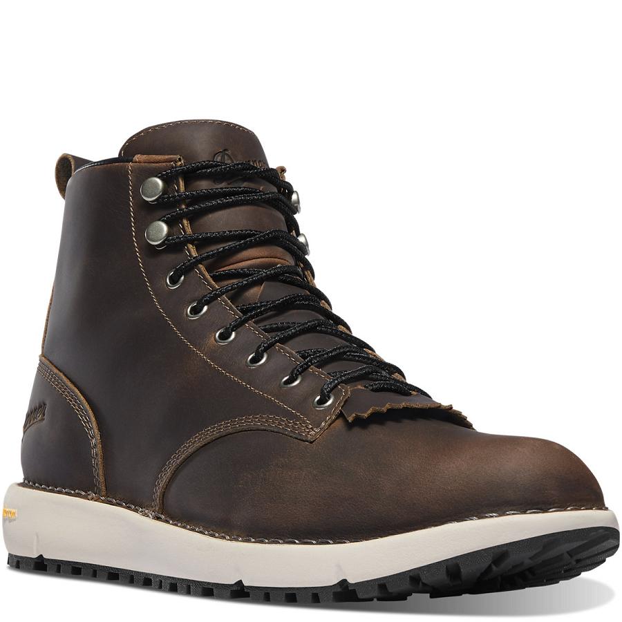 Men's Danner Logger 917 Boots Chocolate | CA4858FM