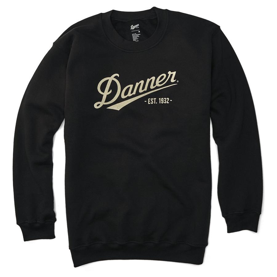 Men\'s Danner Logo Sweatshirt Clothing Black | CA5024HK