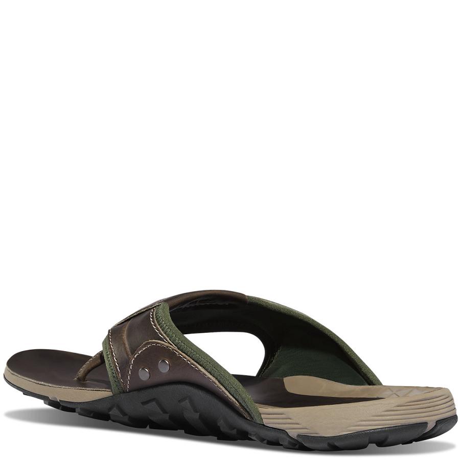 Men's Danner Lost Coast Sandals Grey / Green | CA4839IS