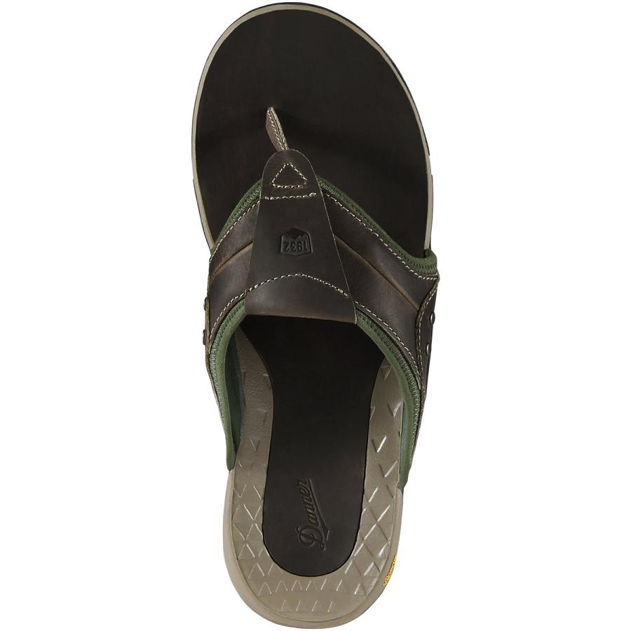 Men's Danner Lost Coast Sandals Grey / Green | CA4839IS