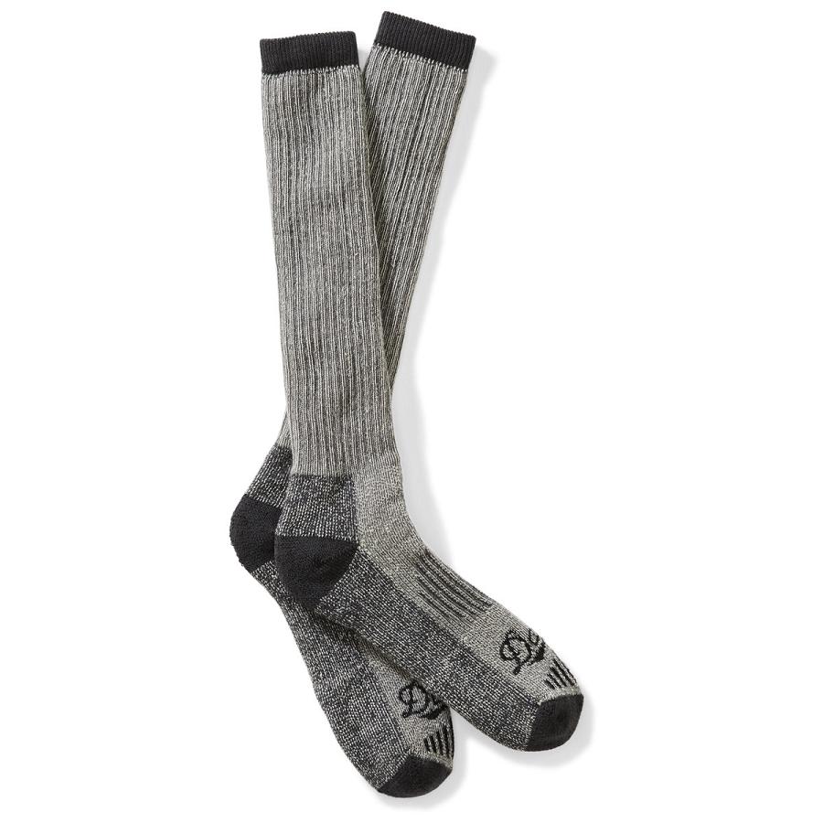 Men\'s Danner Merino Heavyweight Hunting Socks Over the Calf Socks Grey | CA4961AP