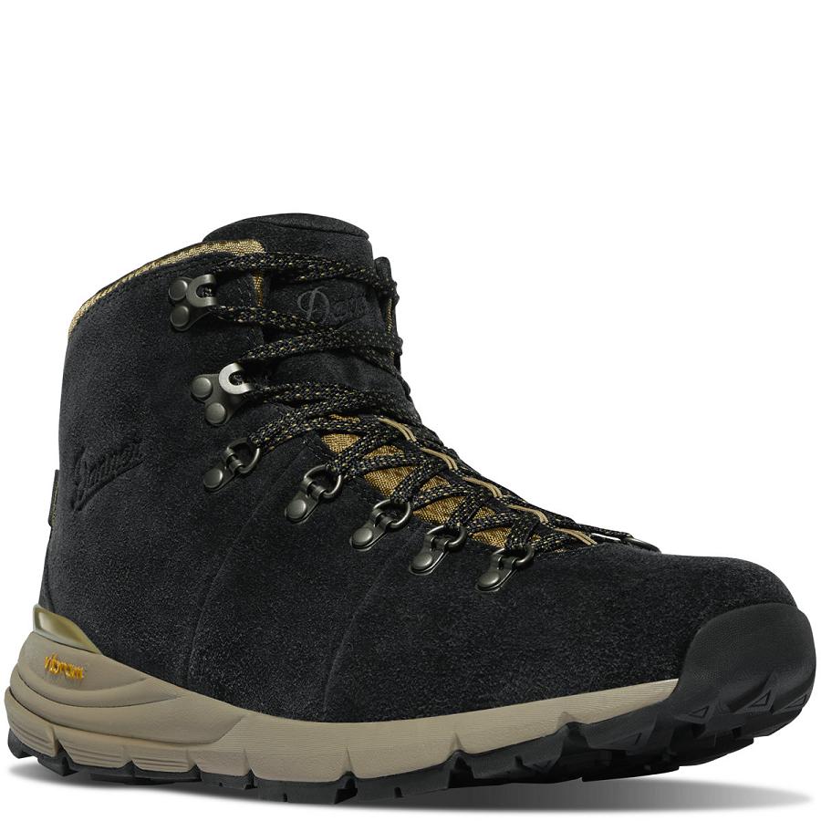 Men's Danner Mountain 600 Hiking Boots Black / Khaki | CA4795WY