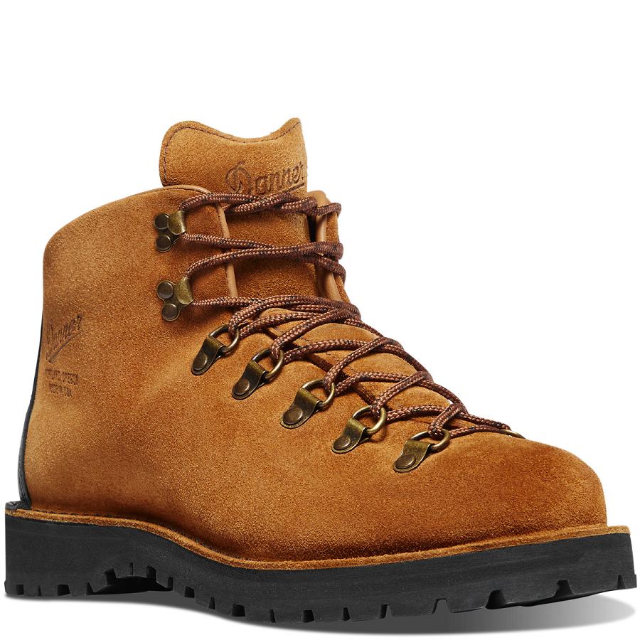 Men's Danner Mountain Light Wallowa Work Boots Brown | CA4885SO