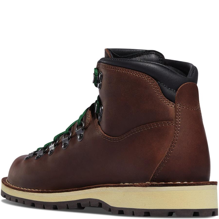 Men's Danner Mountain Pass Work Boots Burgundy | CA4920WY