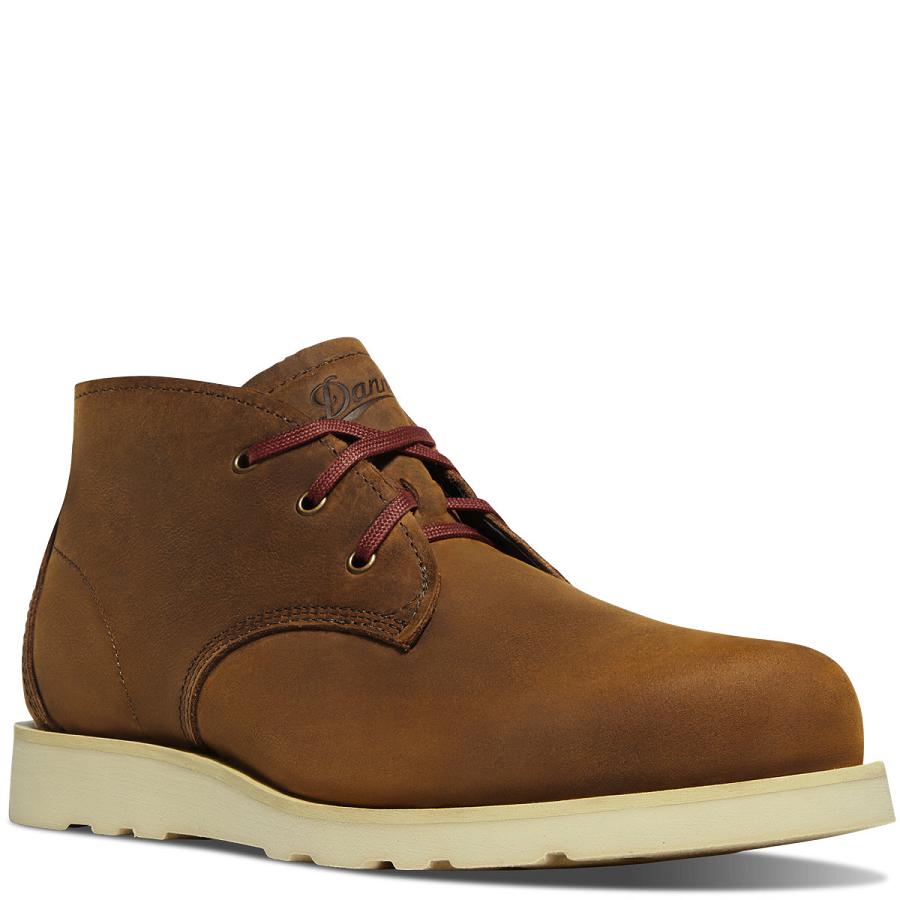 Men's Danner Pine Grove Chukka Boots Brown | CA4867TV