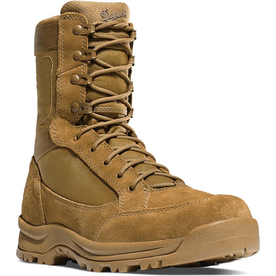 Men's Danner Tanicus Military Boots Brown | CA4708SO