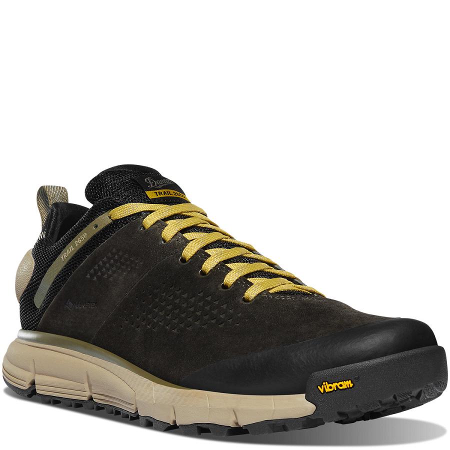 Men's Danner Trail 2650 GTX Hiking Shoes Black Olive / Yellow | CA4764IS