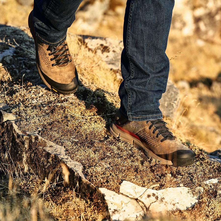 Men's Danner Trail 2650 GTX Mid Hiking Boots Olive | CA4791YU