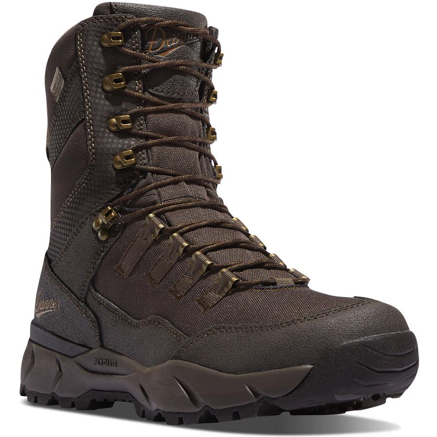 Men's Danner Vital Insulated 400G Hunting Boots Brown | CA4725DN